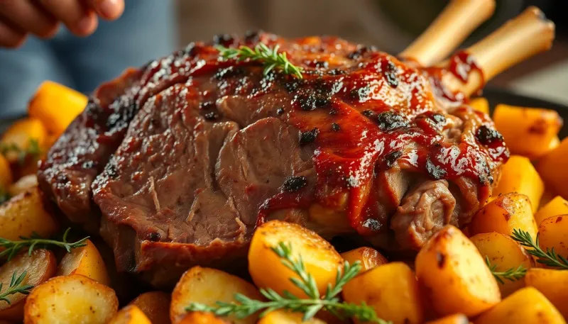 Agnello di Pasqua al forno con patate: la marinatura segreta per un piatto succoso