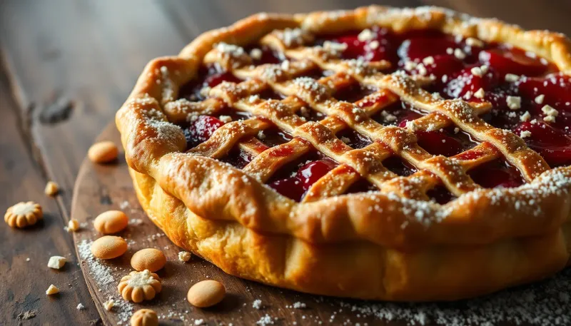 Crostata ripiena di marmellata e amaretti: la ricetta semplice per un dolce casalingo