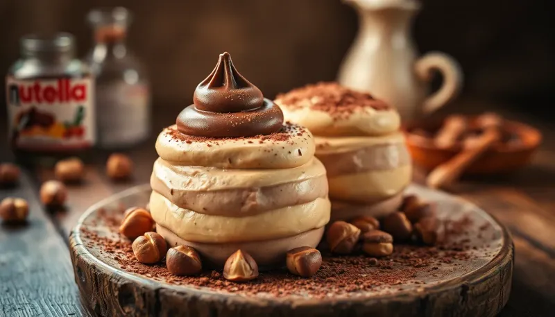 Semifreddo variegato alla Nutella: la ricetta cremosa e facile senza cottura