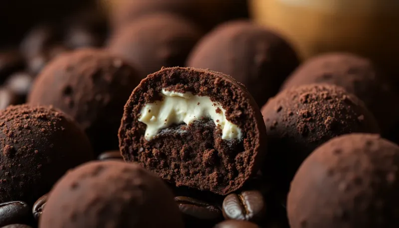 Tartufi al caffè e mascarpone: il segreto per un cuore cremoso che non smonta mai
