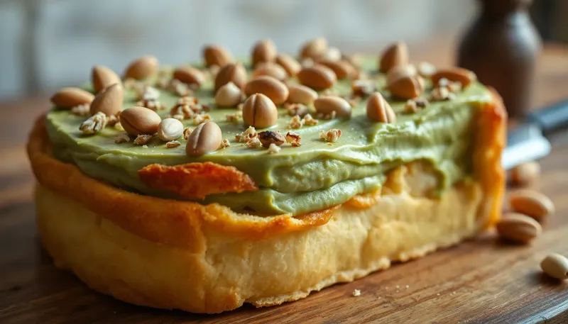 Torta della nonna con crema al pistacchio: la variante golosa che conquista tutti