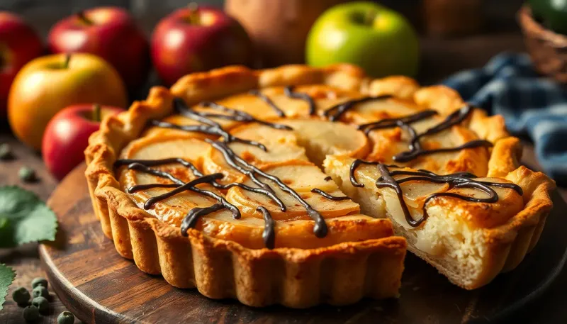 Torta di mele frollosa con cioccolato: un dolce cremoso e goloso